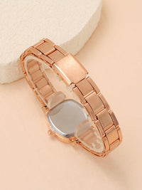 Analogue Quartz Ladies Wrist Watch Small Metal Strap Arabic Numerals Ã¢ÂÂ White Dial