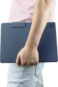 ZhaoCo Case for reMarkable Paper Pro Tablet 11.8 inch 2024, PU Leather Slim Lightweight Book Folio Stand Protective Magnetic Cover - Navy