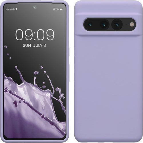 kwmobile Case Compatible with Google Pixel 7 Pro Case - TPU Silicone Phone Cover with Soft Finish - Lavender
