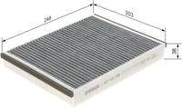 Bosch Activated Carbon Cabin Air Filter â R2598