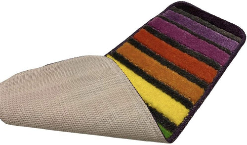 Non-Slip Machine Washable Carpet Stair Treads â 22x67cm, Rainbow