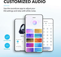 SoundCore by Anker Q20i Hybrid ANC Headphones - Comfortable Fit, Great Sound, Rich Bass, App Control, Long Playtime, Ideal for Home, Gym, Travel (Renewed)