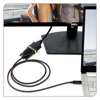 UPGROW USB-C to DVI Cable - 4K@30Hz Thunderbolt to DVI Cable, 6FT USB Type-C to DVI Female, Support 2017-2020 MacBook Pro, Surface Book 2, Dell XPS 13, Galaxy S10
