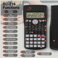 SC-216 Non-Graphing Scientific Calculator, Middle/High School, Fraction Key BATTERIES INCL