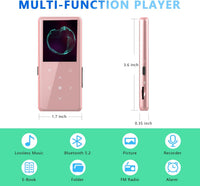 64GB Bluetooth MP3 Player HiFi Sound, FM Radio, Voice Recorder â Black