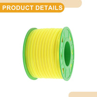 Partuto 1 Pcs Universal Petrol Fuel Hose - Silicone Yellow Amber