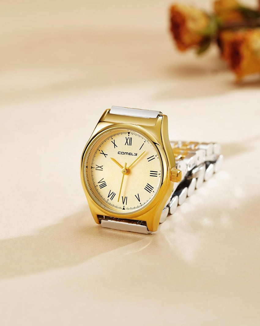 Ladies Stainless Steel Dress Watch Roman Numerals Vintage Ã¢ÂÂ Silver Small