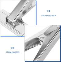 Tofficu Fabric Clips Clamps for Sewing and Tailoring Adjustable Stainless Steel Cloth Tool - Perfect for Quilting and Dressmaking 20X12X9Cm