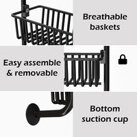 COVAODQ Over Door Spice Rack, 10-Tier, Pantry Organizer Metal Hanging Storage