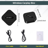 Wired to wireless CarPlay box, wireless CarPlay adapter, keeps the original CarPlay function