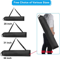 PATIKIL 28x8 Inch Camp Chair Replacement Bag, 2 Pack Nylon Folding Camping Chair Carry Bag Tripod Case Bag with Handle for Outdoor Camping, Black