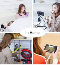 Orco Universal Smart Mobile Phone Stand Hang on Neck Cell Phone Mount Holder Flexible Lazy Bracket DIY Free Rotating for iPhone Samsung (Black)