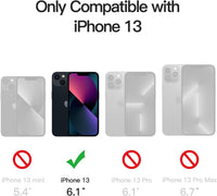 JETech Matte Case for iPhone 13, Black
