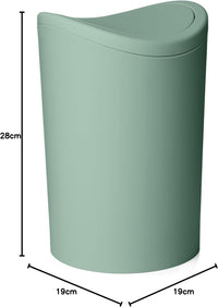 TATAY Bathroom Bin Swing Lid 6L â Green