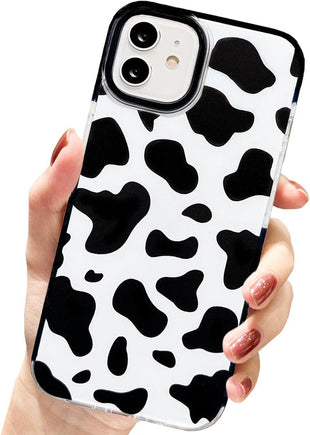 AMART for iPhone 12 Pro Max Case Cow Print,Cute Animal Cow Pattern Design Silicone Shockproof Protective TUP Bumper Case for iPhone 12 Pro Max 6.7 inch