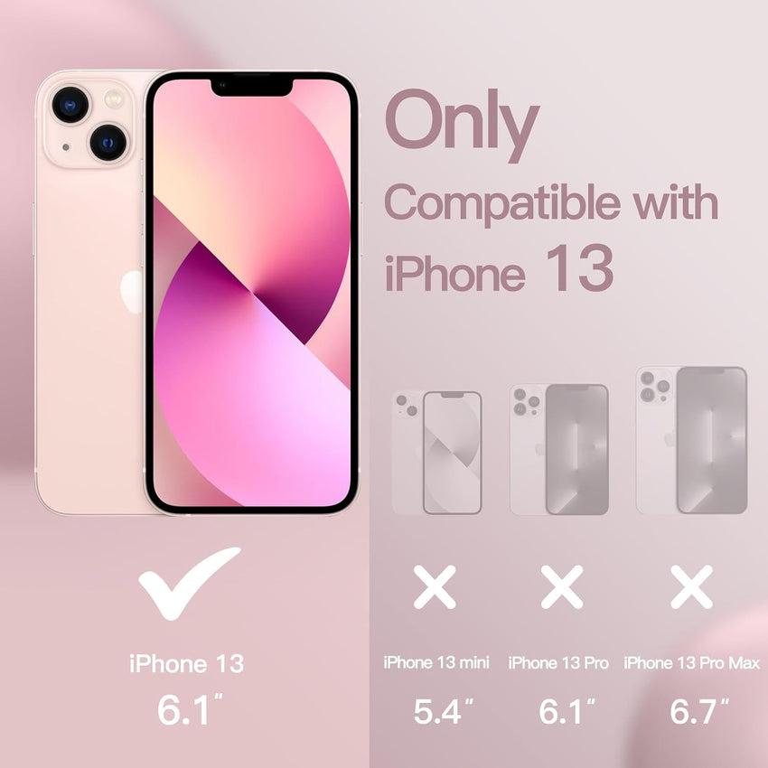 JETech Silicone Case for iPhone 13, Pink