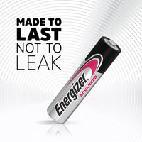 Energizer Advanced - AAA Batteries (12 Pack) - Triple A Battery 1.5V - Up To 100% Longer Lasting - Ideal for High-Drain Devices - 0% Plastic Packaging - 10 Year Shelf Life [Amazon Exclusive]
