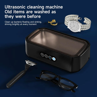 Ultrasonic Jewellery Cleaner 50kHz 650ml Stainless Tank 3 Modes Digital Timer â Silver