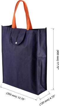 Foldable Reusable Shopping Bags 8-Pack Washable Tote for Grocery Travel Picnic 35x12x45cm
