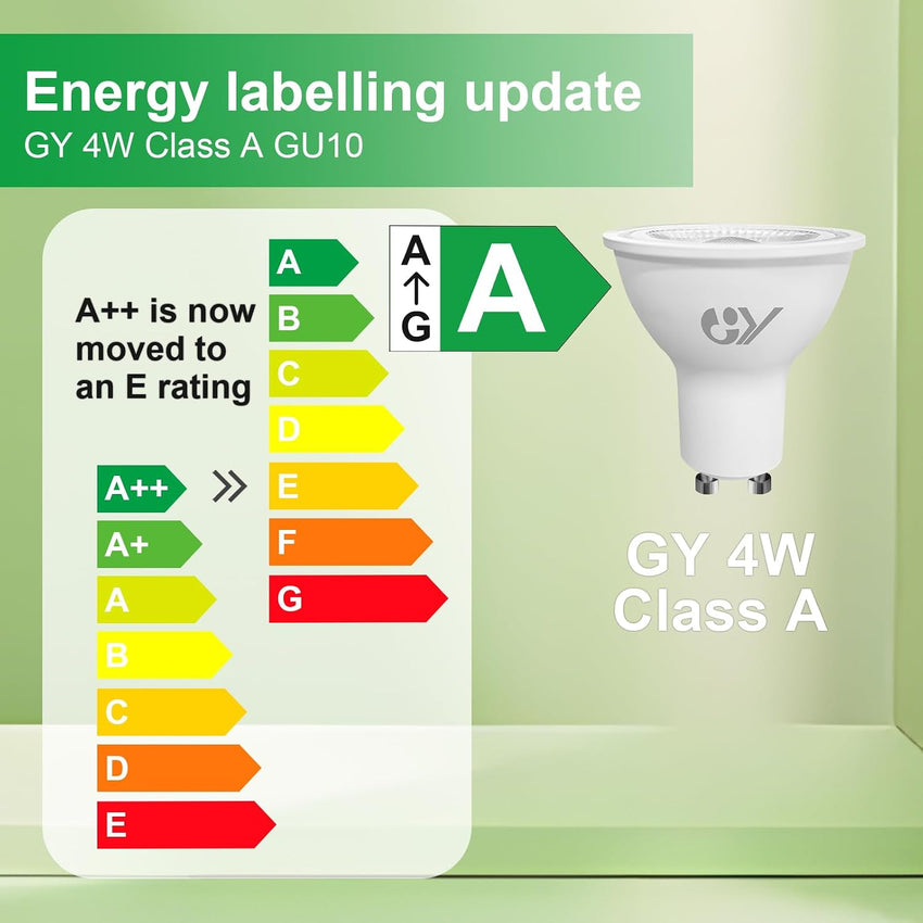 GU10 LED Bulb 4W 6500K 720lm Energy Saving Equivalent 60W Non Dimmable 12 Pack Cool White