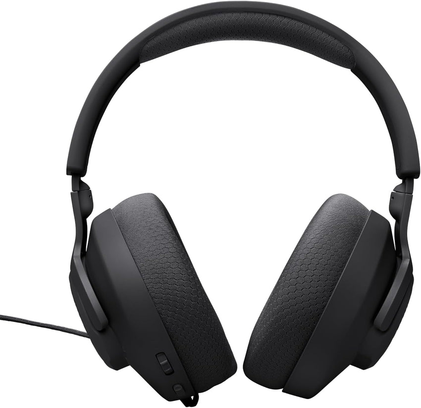 JBL Quantum 100M2 Wired Over-Ear Gaming Headset with JBL QuantumSOUND Signature and 3.5 mm Headphone Jack, Multi-Platform Compatibility, Detachable Mic, Mute Option, Black
