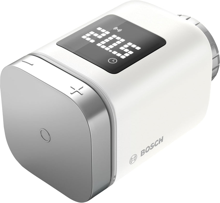 Bosch Smart Home radiator thermostat II [+M], smart thermostat, flexible use in the Bosch Smart Home system or in manufacturer-independent Matter systems