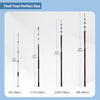 Telescopic Extension Pole Aluminium Alloy 9.1m Lightweight for Window Cleaning & Paint â 9.1m