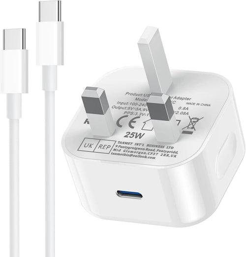 Samsung USB C Charger Plug and Cable 1M, Samsung Fast Charging USBC Plug with Type C Lead for Galaxy S26 S25 S24 S23 S22 S21 S20 A56 A55 A54 A53 A52S A16 A15 A14 A36 A35 A34 A33 A32 A26 A25 A70 A71