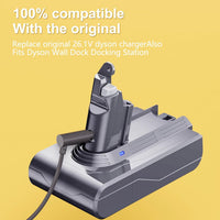 Qurzou 26.1V Charger for Dyson V6 V7 V8 SV03 SV04 SV05 SV06 SV07 SV09 Vacuum Dyson DC58 DC59 DC60 DC61 DC62 Absolute Vacuum Battery Charger Cord