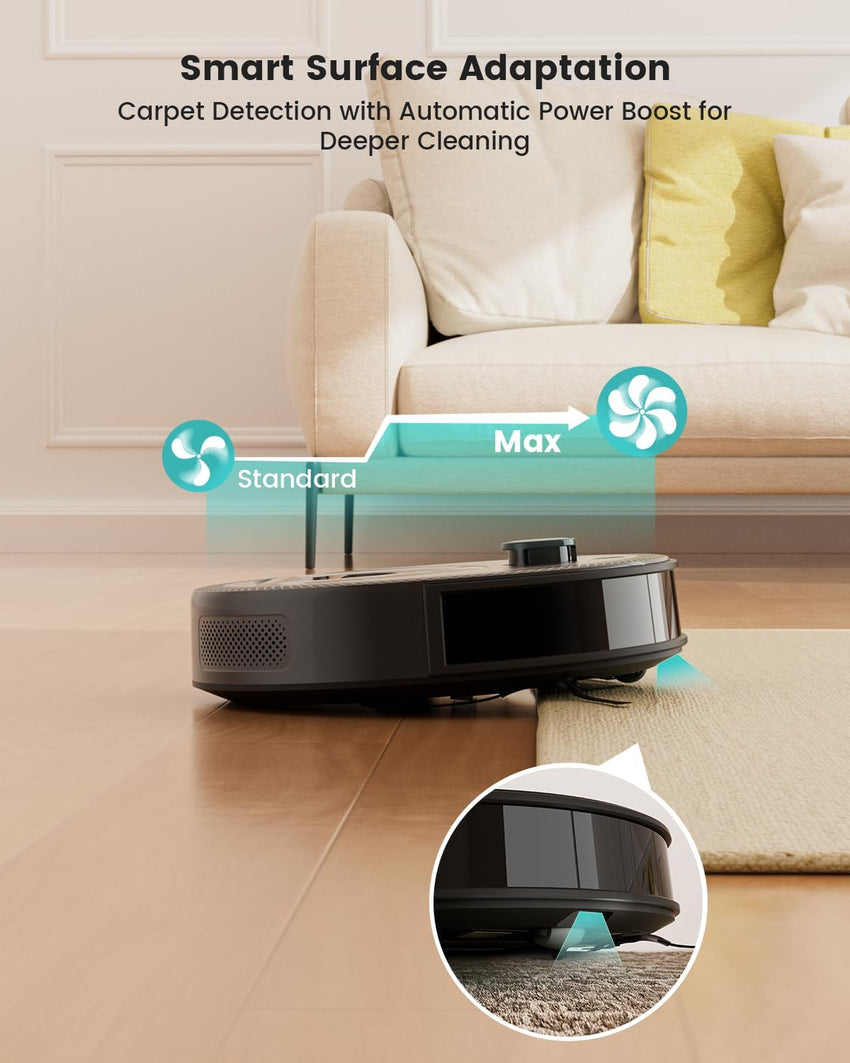 Lefant M210 Robot Vacuum READ DESC USED FLOOR MODEL 2200Pa Slim 7.8cm Self-Charging Wi-Fi App Alexa - M210