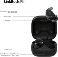 Sony LinkBuds Fit - Truly Wireless Noise Cancelling Bluetooth Earbuds - All Day Comfort, IPX4, Hi-Res Audio, Ambient Sound Mode, 21Hrs Battery Life, Multipoint Connection, iOS & Android - Black