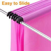 Srvnpioy A4 Suspension Files with Tabs and Card Inserts for Filing Cabinets (Pack of 12, Pink) Polypropylene A4 Hanging Filing Storage Folders for Office Home School