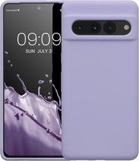 kwmobile Case Compatible with Google Pixel 7 Pro Case - TPU Silicone Phone Cover with Soft Finish - Lavender