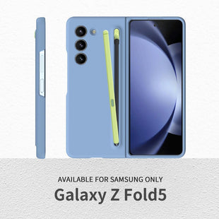 case Galaxy Z Fold 5 case with S Pen Fold EditionãS Pen + Caseã Compatible with Samsung Galaxy Z Fold5 Slim S Pen Phone Cover Shell replacement (Blue)