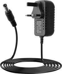 12V 1A Power Supply Adapter UK Plug, AC 100-240V to DC 12V Charger with 5.5x2.1mm Jack, Compatible with Ride On Car LED Strip CCTV Camera Monitor Router, Smart Protection Power Adapter for Home Use
