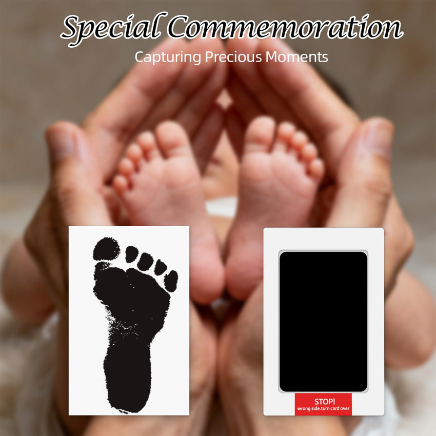 Baby Hand & Footprint Kit with Ink Pads and Cards Ã¢ÂÂ Keepsake Gift Set Black