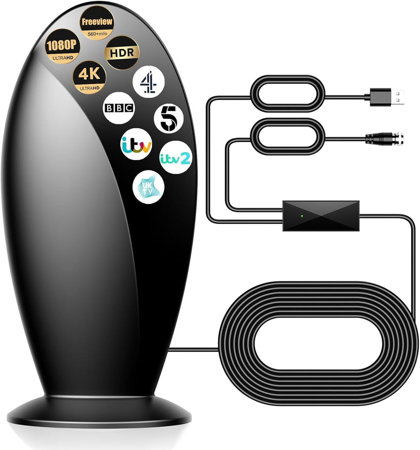Amplified Digital TV Antenna for Local 4K Channels