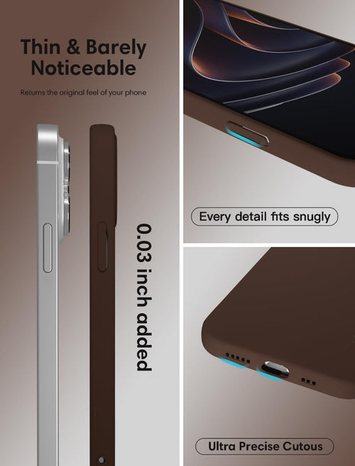 X-level for iPhone 12/12 Pro Case, Ultra Thin Soft TPU Bumper Matte Lightweight Anti-Scratch Flexible Gel Protective Case Cover Compatible with iPhone 12/12 Pro, Brown