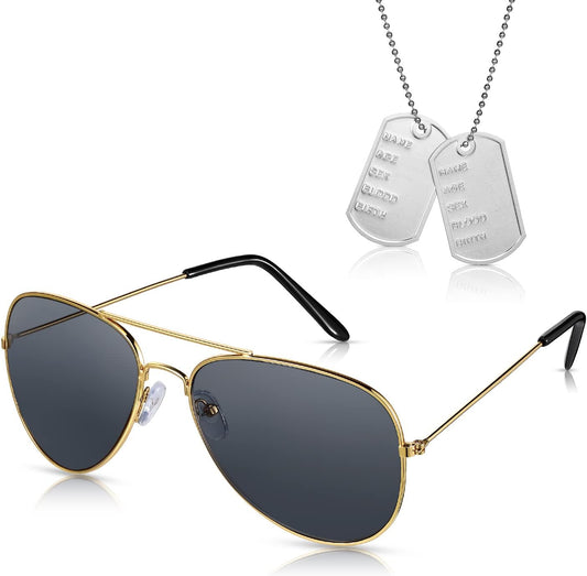 BBTO 2PCS Dog Tags Army Style Costume Accessory Set â Stylish
