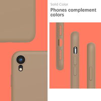YATWIN Silicone Case for iPhone XR, Soft-Touch, Shockproof, DustProof, Antiskid Full Body Armour Phone Cover for Apple iPhone XR - Milk Tee