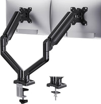 HUANUO Dual Monitor Arm 2x up to 32in VESA 75/100 Height-Adjustable Fits 32in