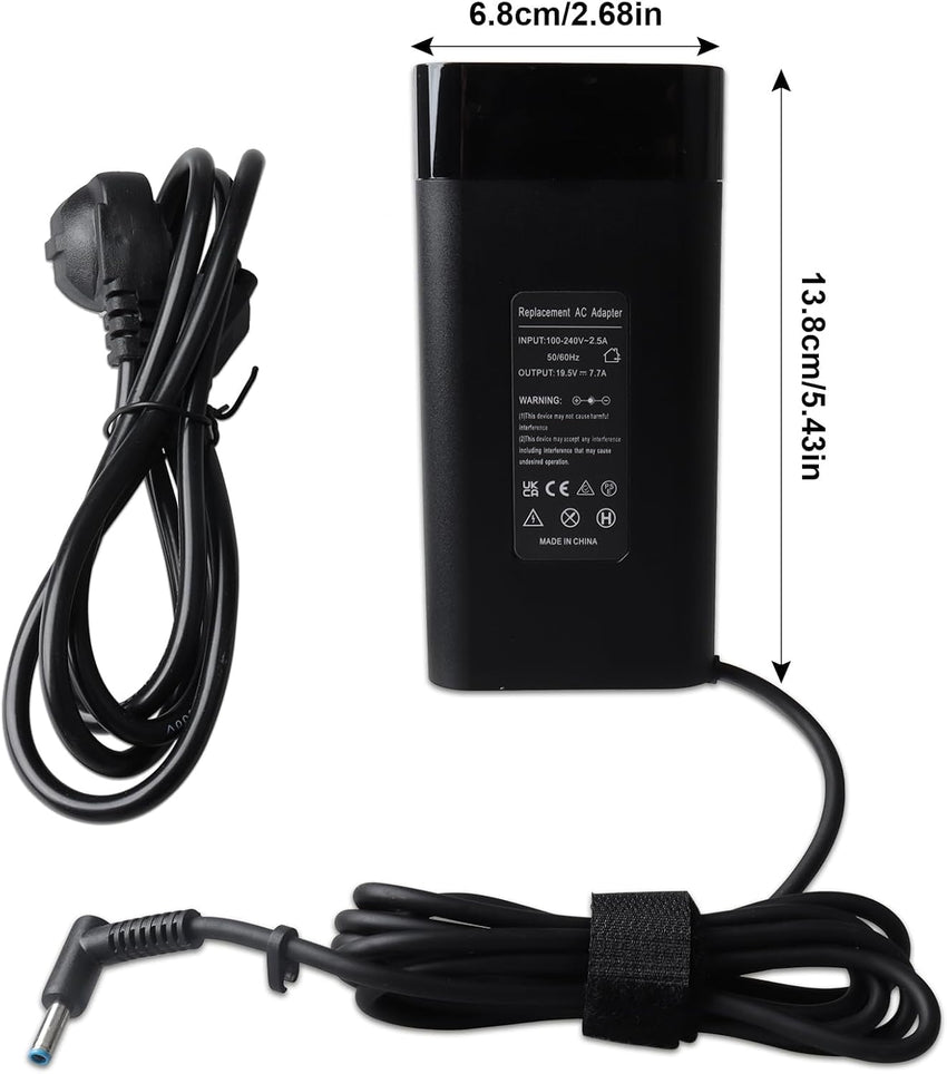 200W Laptop Charger for HP Pavilion Omen Black