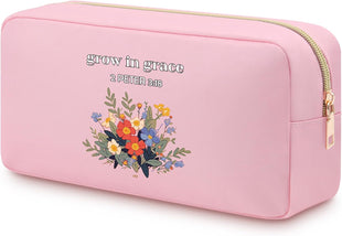 Christian Cosmetic Makeup Bag Oxford Cloth Travel Pouch Religious Gift