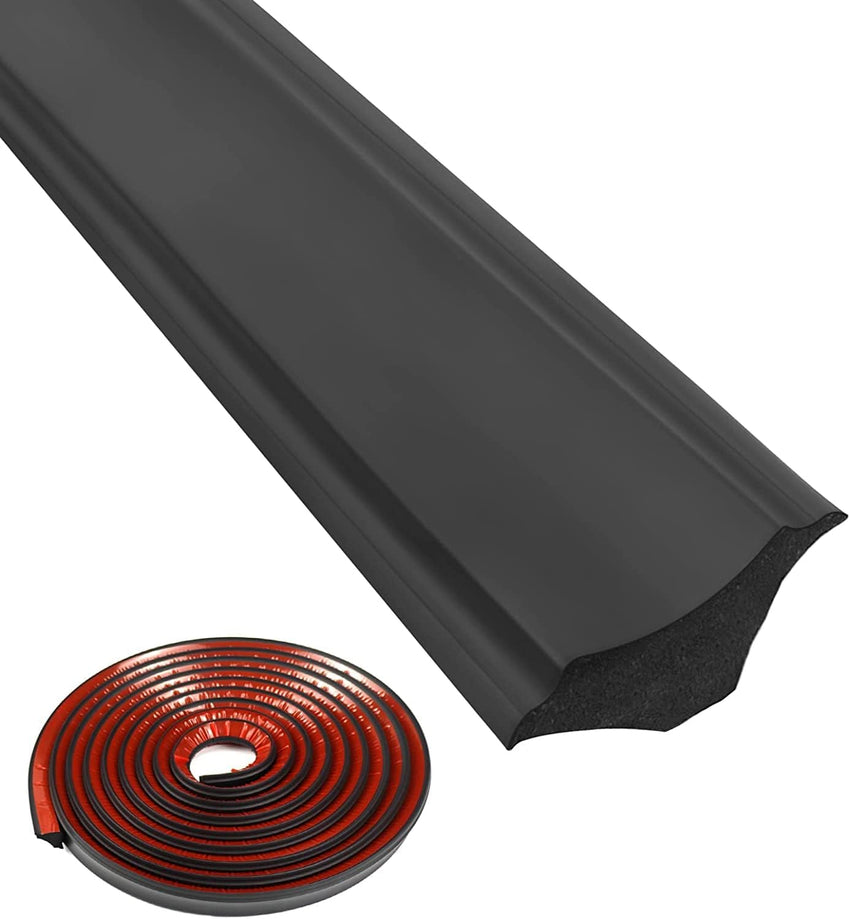 5m Moulding Trim Self Adhesive Flexible Skirting Board Wall Corner Edging Strip Caulk Laminate Beading Edging Strip for Cabinet Countertop Ceiling Floor Corner Decoration (38*26mm, Creamy White)