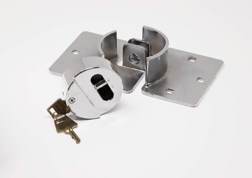 Maypole Heavy Duty Security Lock for Vans, Sheds & Garages â Chrome 2kg