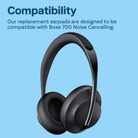 Ear Pads Replacement for Bose NC700 / Bose 700 Noise Cancelling Headphone by MMOBIEL - Protein PU Ear Pad Cushions - Earpads Replacement - Black