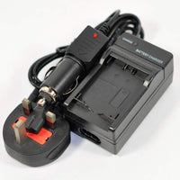 Single Mains/Car Battery Charger for PANASONIC DMW-BLE9 BLE9E DMW-BLG10 BLG10E DMW-BLH7E Lumix DC-TZ90 DMC-GF3 DMC-GF5 DMC-GF6 DMC-GX7 DMC-GX85 DMC-LX100 DMC-TZ80 DMC-TZ81 DMC-TZ100 DMC-TZ101