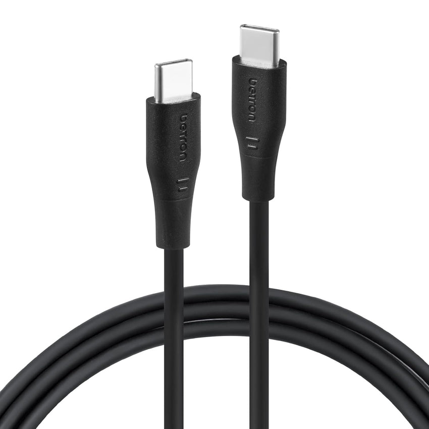 Betron High-Speed USB Charging Cable Type C to USB Type C - Compatible with Samsung Galaxy S23, iPhone 15, Google Pixel 6, and More (2M)