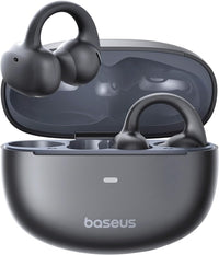 Baseus MC1 Open Earphones, Bluetooth Earbuds with Clip & 40H Battery Life, HiFi Bass Ai Sound Quality, Comfortable and Lightweight (5 g), Clip with IP57 Protection from Dust and Water
