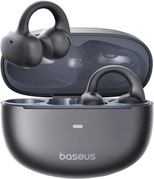 Baseus MC1 Open Earphones, Bluetooth Earbuds with Clip & 40H Battery Life, HiFi Bass Ai Sound Quality, Comfortable and Lightweight (5 g), Clip with IP57 Protection from Dust and Water